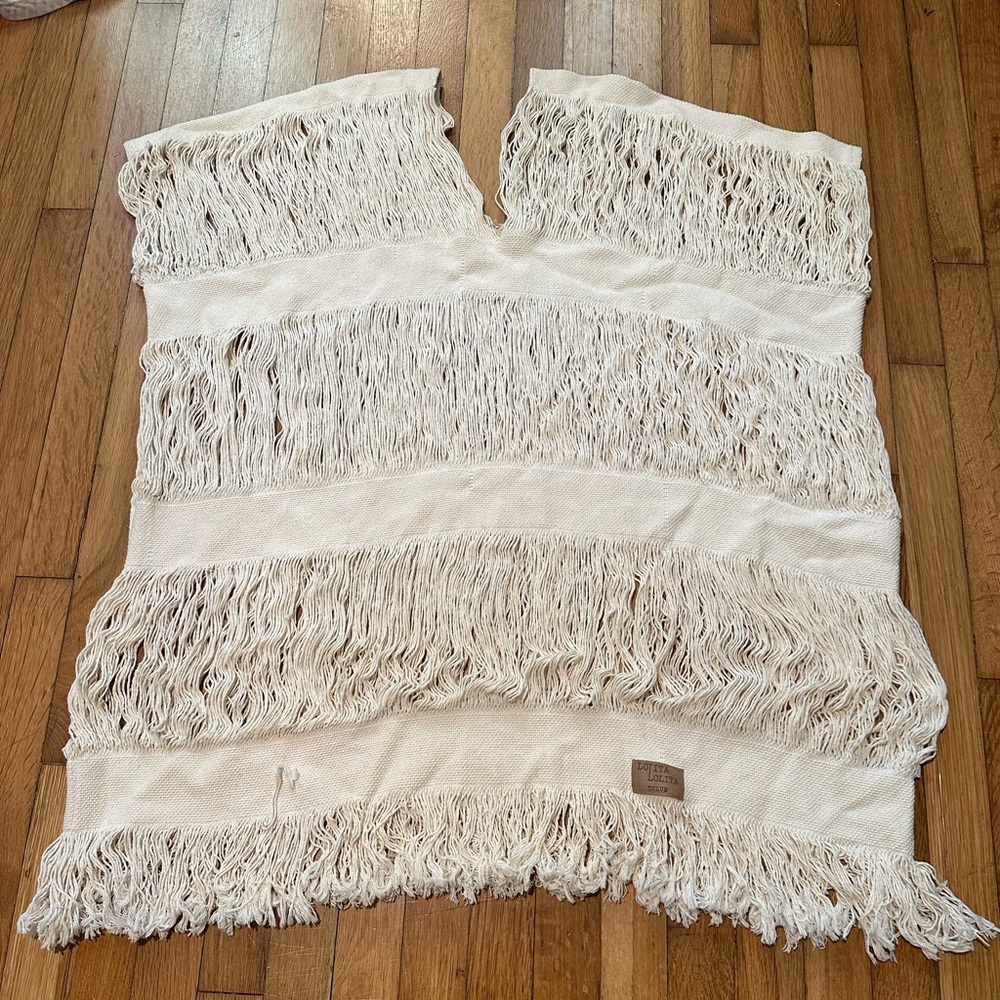 Swim cover up maxi dress - raw cotton - Tulum style!